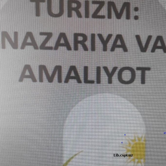 Turizm: nazariya va amaliyot