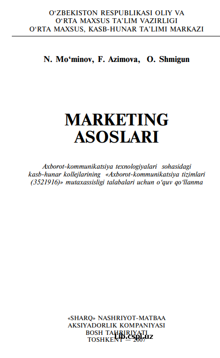 MARKETING ASOSLARI