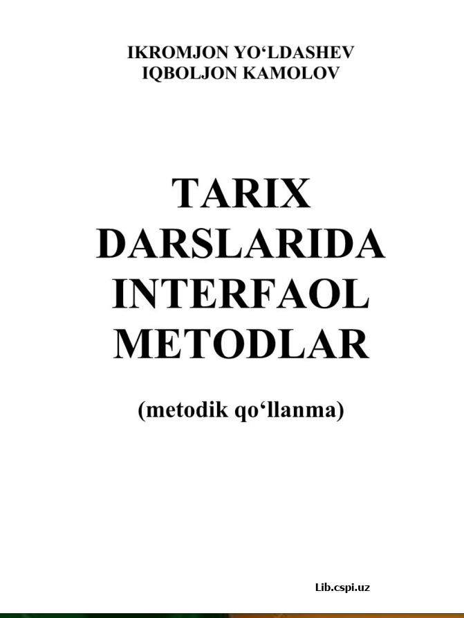 Tarix darslarida interfaol metodlar