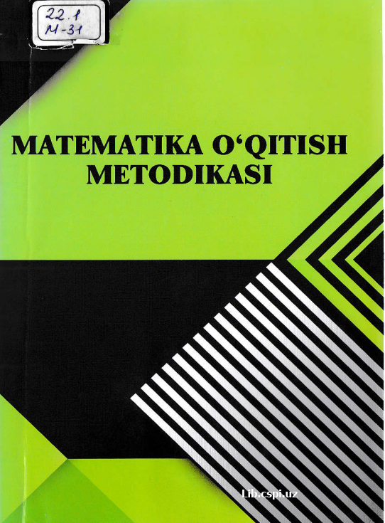 MATEMATIKA O"QITISH METODIKASI