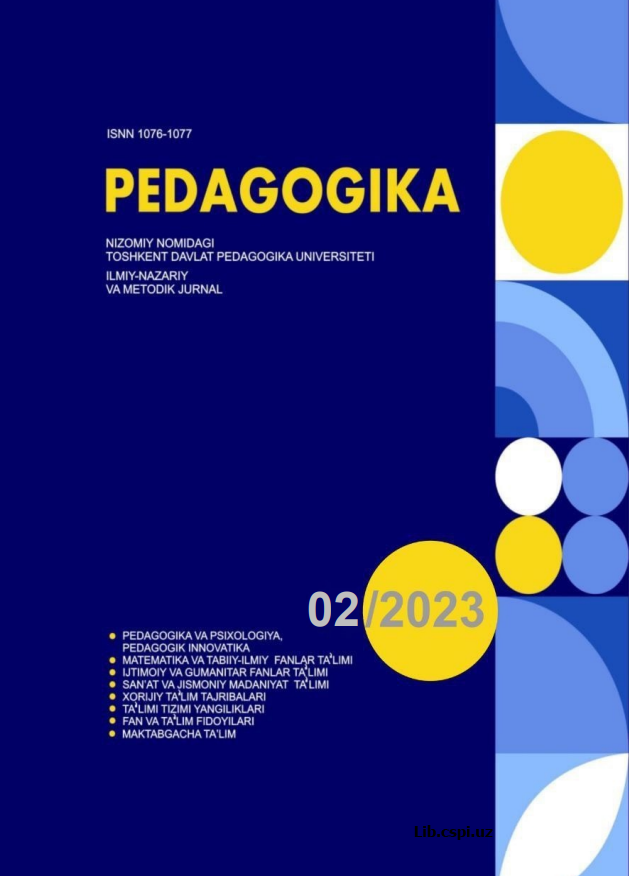 Boshlang'ich ta'lim yo'nalishi talabalarining ekopedagogik kompetentligini rivojlantirishda EKO-STEA yondoshuvning imkoniyatlariM