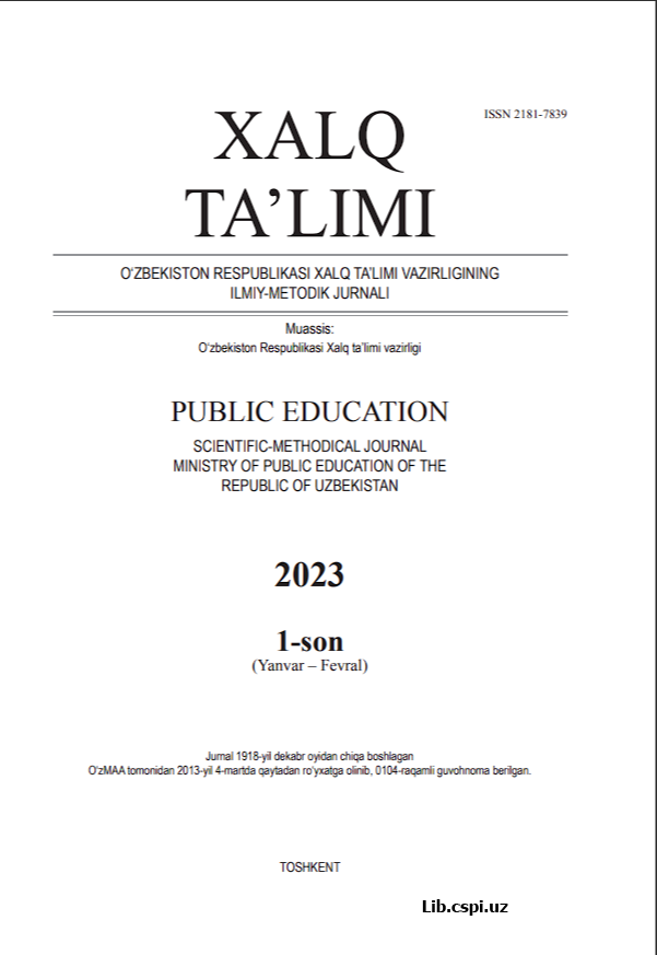 IMKONIYATI CHEKLANGAN BOLALAR TA’LIMIDAGI  MUAMMOLAR VA YECHIMLARI