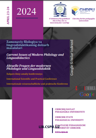 "Zamonaviy filologiya va lingvodidaktikaning dolzarb masalalari" xalqaro konferensiya materiallari to'plami