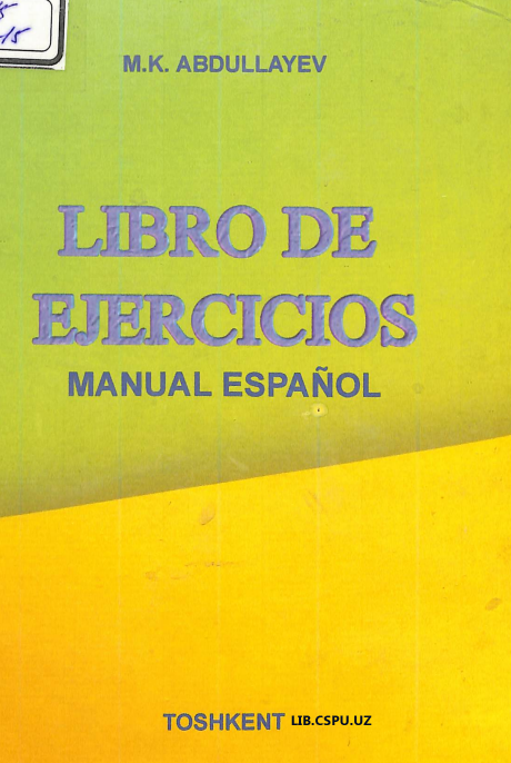 Libro de ejercicios manual espanol