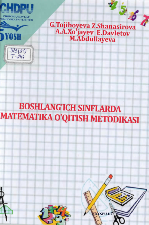 boshlang'ich sinflarda matematika o'qitish metodikasi