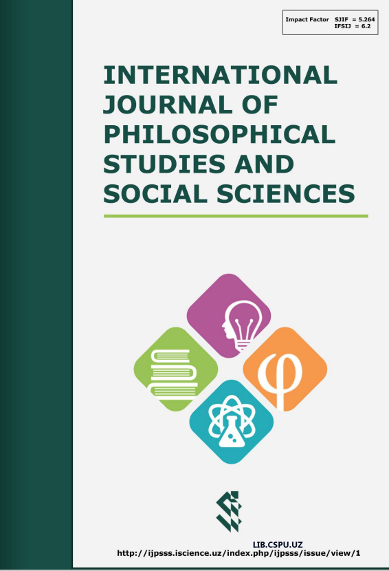 INTERNATIONAL JOURNAL OF PHILOSOPHICAL STUDIES AND  SOCIAL SCIENCES