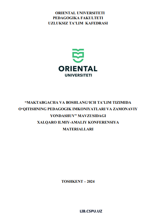 MKONIYATI CHEKLANGAN BOLALAR BILAN INDIVIDUAL  ISHLASHDA DIDAKTIK VA FALSAFIY OLIMLARNING QARASHLARI