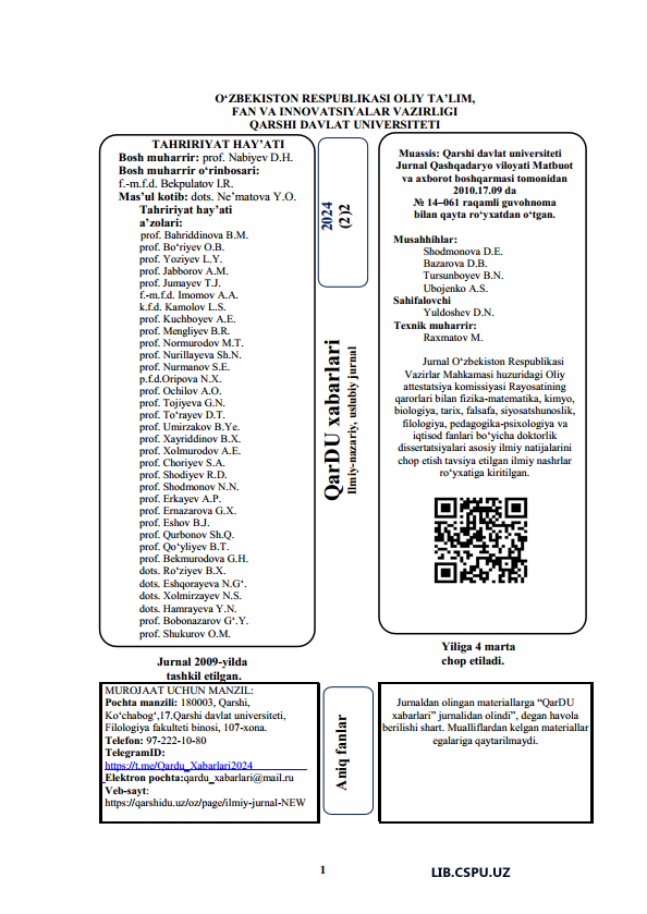 GEKSIN-1 VA BA'ZI GETEROATOMLI KETONLAR ASOSIDA ATSETILEN SPIRTLARI SINTEZI