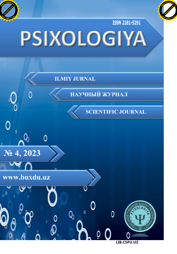Оилали талабаларда соғлом турмушт тарзини ривожлантиришнинг ижтимоий-психологик детерминантлари